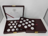(27) 1 Oz. .999 Silver Coins in Display Case