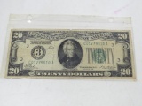 1928 $20 Redeemable in Gold FR Note G
