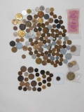 28 Damaged Corroded U.S. Coins; 125 Foreign & Misc.