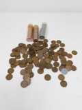 130 Wheat Cents; 41 Buffalo Nickels (14 are Dateless); (2) 1958 BU Lincoln Cents