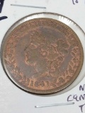 1841 Not One Cent for Tribute (Large Cent Size)