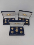 2 Gold-Plated 1999 Year Sets, 1999 Gold Plated Quarters