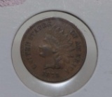 1871 Indian Cent XF