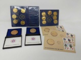 5 Bronze Coins; 12 Brass Coins