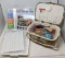 Sewing Box with Contents, Bead Storage, Parts Containers