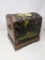 Small Paint Decorated DomeTop Trunk Box