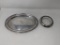 Sterling Tray and Sterling Rimmed Dish