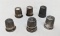 6 Sterling Thimbles