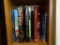 Tall Narrow Book Shelf with Books