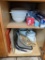 Pot Holders, Crock Pot, Foil, Wax Paper, Storage Bags - Cabinet Contents