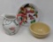 Yellowware Bowl, Ceramic Bowl and Cream Pitcher