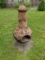 Pottery Chiminea with Frog Decoration