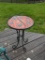 Iron Patio Table with Ladybug Mosaic Top