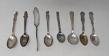 Silver Plate Advertising & Character Spoons and One Knife