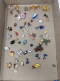 Grouping of Miniature Glass & Ceramic Figures