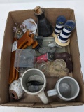Stoneware Mugs, Lighthouse Salt & Peppers, Glass Mugs, Plate Stands