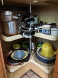 Pots & Pans, Mugs, Plates, Bowls, etc.-Kitchen Cabinet Contents