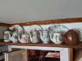7 Tea Pots and 4 Serving Platters