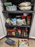 Wedgwood Type Tin, Cookware, China Pieces, Holiday Items - Basement Lot