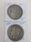 Morgan Dollars 1896O AG, 1896S Cleaned VF