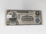 1902 $5 National Note 3rd Charter FR 609 Frayed VG