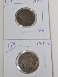 Buffalo Nickel 1918S, 18D VG