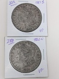 Morgan Dollars 1882O VF, 1882S VF