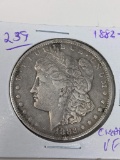 Morgan Dollar 1882CC VF Cleaned
