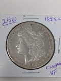 Morgan Dollar 1885CC Cleaned VF