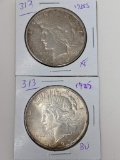 Peace Dollars 1925 BU, 25S VF