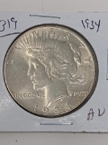 Peace Dollar 1934 AU