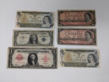 U.S. and Canadian Currency
