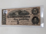 $5 Confederate Note