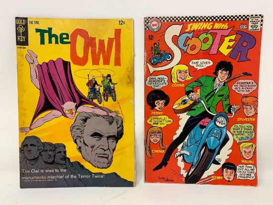 Silver Age Comic Books, Scooter and The Owl