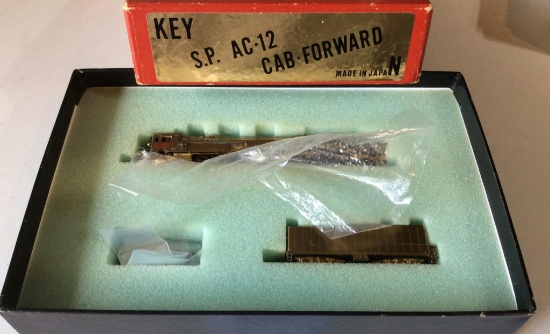 Key Cab Forward Engine & Tender in Brass- NIB