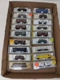 Z Scale 17 Box Cars, 1 Diesel Locomotive- New & Used