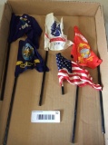 G.I. Joe Military Flags (No Bases)- U.S. Flag Pole Broken