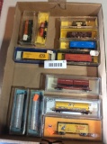 Atlas & Other Makers 10+ Box Cars, Tankers, Piggy Back- New & Used