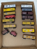 16 Box Cars with Various Advertisements- Used
