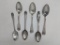 6 Various Sterling Spoons