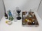 Dresser Bottles, Perfumes: Many Avon and Candle Holder