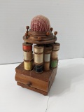 Pin Cushion Thread Holder with Drawer