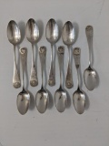 9 Sterling Spoon Set