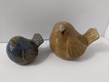 2 Pudgy Pottery - Fat Birds