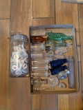 Colored & Clear Glass Bottles, including Apothecary Jars