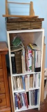 Bookshelf and Contents, Wall Shelf, Folding Book Display, Cassette Organizer, Books on Shelf
