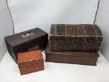 4 Wooden Boxes