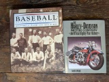 Baseball- An Illustrated History and Harley-Davidson- An Official Eighty Year History