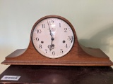Seth Thomas Mantle Clock with Oak Case
