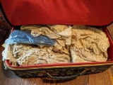 Suitcase With Crochet Work, Early Lace Pieces, Edgings